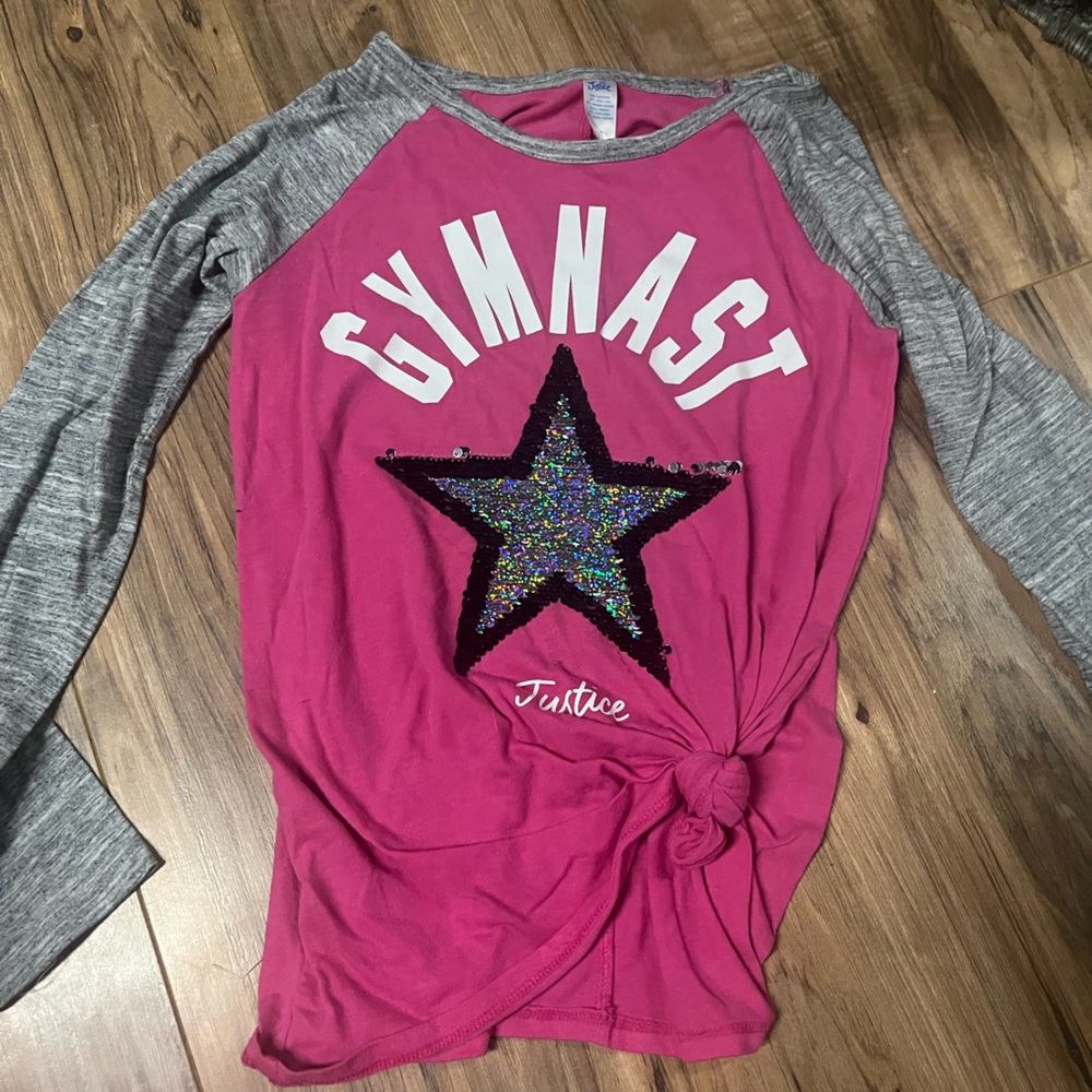 Pink Gymnastics Justice Shirt